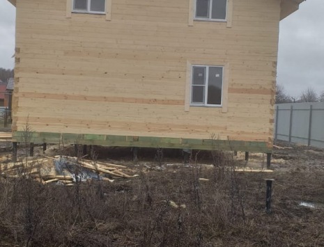 Фото готовых работ - Дом 8*7,5 м из проф. бруса камерной сушки
