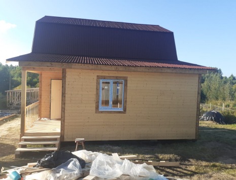 Фото готовых работ - Каркасно-щитовой дом 7х9 м. (К-11)