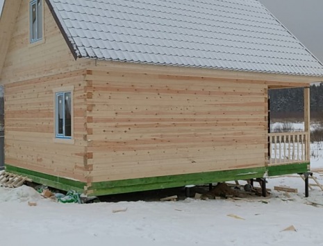 Фото готовых работ - Дом из проф. бруса камерной сушки 6.0 х 8.0 м