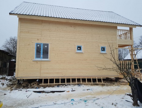 Фото готовых работ - Каркасно-щитовой дом 7х9 м.