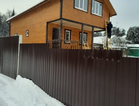 Фото готовых работ - Каркасно-щитовой дом 6х12 м.