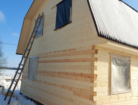 Фото готовых работ - Дом 7х9 м. из бруса камерной сушки