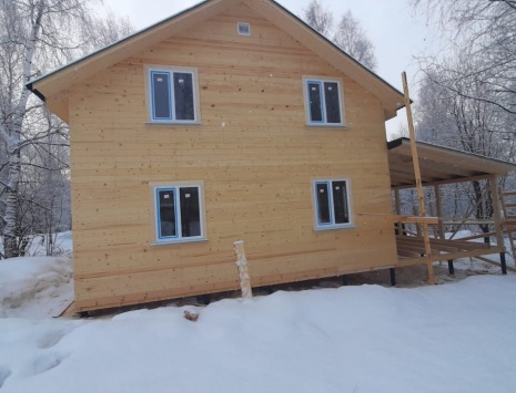 Фото готовых работ - Каркасный дом 6×8 м. + терраса 2×4 м.