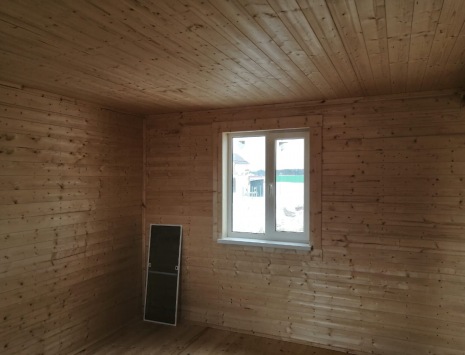 Фото готовых работ - Каркасный дом 6×8 м. + терраса 2,5×4 м.