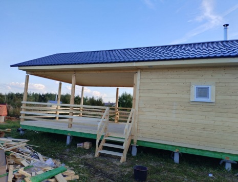 Фото готовых работ - Баня из профилированного бруса камерной сушки 12х5 м.