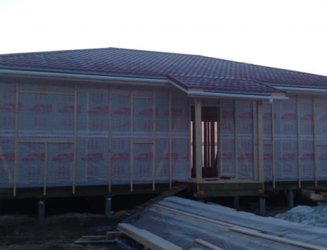 Фото готовых работ - Каркасный дом 13х9 м.