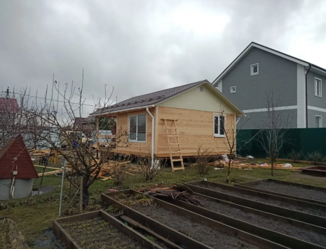 Фото готовых работ - Дом из профилированного бруса 6х7 м.