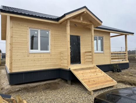 Фото готовых работ - Каркасный дом 11х8 м.