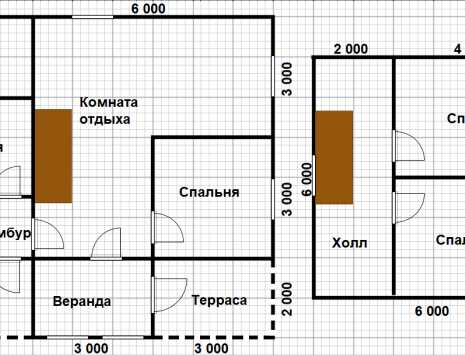 Фото готовых работ - Баня из проф. бруса камерной сушки 8х9 м., с мансардой (Б-55)