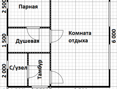 Фото готовых работ - Каркасная баня 6х6 м.