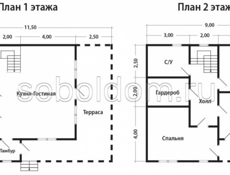 Фото готовых работ - Каркасный дом 11,5 х 8,5 м