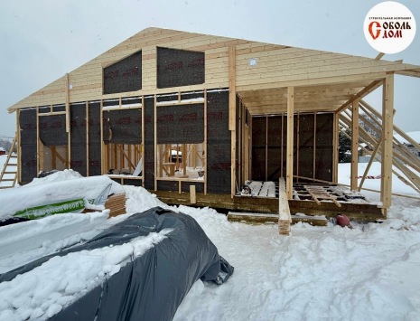 Фото готовых работ - Каркасный дом 10х12 м. (Проект К-191)