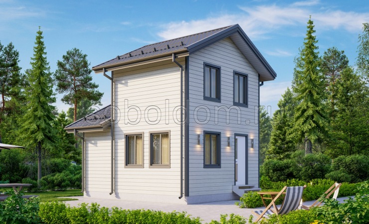 Баня из бруса Б-38, 6x5 м.