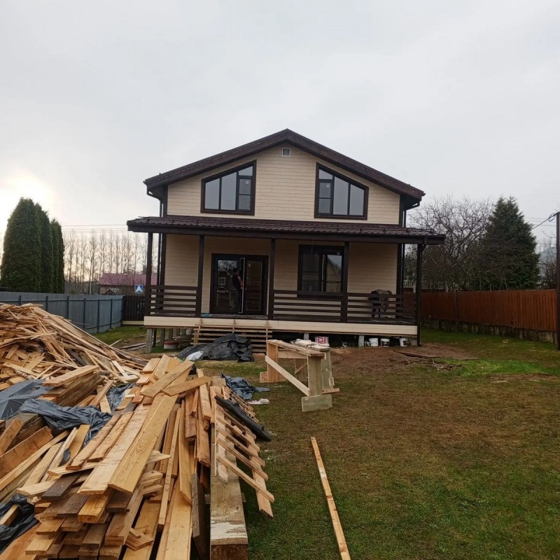 Фото готовых работ - Каркасный дом 12х8,5 м